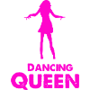 Tanzende Königin Silhouette