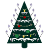 Weihnachtsbaum, Golfen Golfschläger