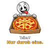 Pizza teilen – nur durch eins
