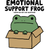 Emotionaler Unterstützungsfrosch