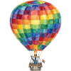 Regenbogen-Heißluftballon