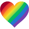 Gradient Rainbow Heart
