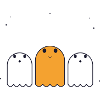 Fröhliches Geistertrio