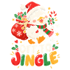 Weihnachts-Pinguin auf Tour