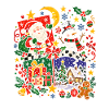 Festliche Weihnachtsszene mit Geschenken
