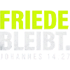 Friede bleibt – Johannes 14,27