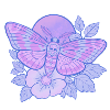 Mystic Skull Moth Pastellpastell