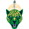 Grüner Leopard mit Feder