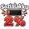 Sozialakku 2 % – Batterie fast leer