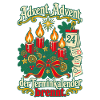 Advent Advent Terminkalender brennt