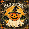 Süßes oder Saures Halloween-Kürbis