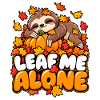 Leaf Me Alone – Herbst-Faultier