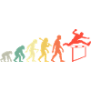 Retro Hürdenlauf Evolution Für Leichtathletik Fans