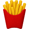 Pommes Frites Cartoon Muster