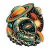 Astronomie Retro Galaxie