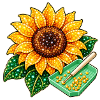 Diamond Painting Motiv - Funkelnde Sonnenblume
