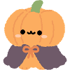 Chibi Kürbis-Cape-Plüsch