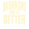 Ukrainer Stolz im Retro Schriftzug