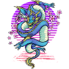 Drache Kirschblüten Fantasy