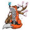 Fuchs Kirschblüten