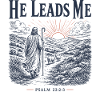 Psalm 23 Hirten-christliches Design