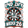 Und Zack Wieder 26 Dartboard