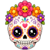Halloween Sugar Skull Sugarskull kawaii