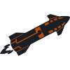 Raumschiff Rakete Silhouette