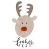 Frohes Fest Rentier Sticker
