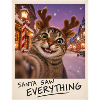 Santa Saw Everything Katze Selfie