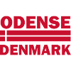 Odense, Dänemark Gestreifte Flagge