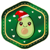 Weihnachts-Avocado