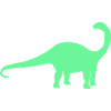 Neon Dino Silhouette