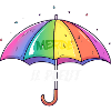 Il Pleut – Frecher Regenschirm im Regenbogenlook