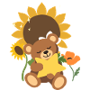 Teddy Blumen Kinder Stern