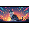 Katze im Abendlicht