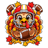 Thanksgiving Football Truthahn