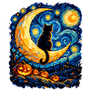Mondkatze im Sternennacht-Labyrinth