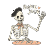 Bone Jour – Skelettgruß