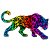 Stammes-Regenbogenpanther