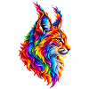 Flammender Regenbogen-Luchs