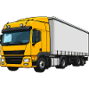 Gelber Lastwagen Illustration