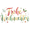 Frohe Weihnachten Schriftzug - Handschrift