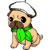 Beige Beret Mops