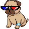 Pixel Shades Pug