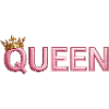 Pink Crown Queen Typografie