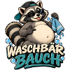 Waschbär Bauch Cartoon