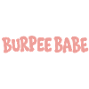 Burpee Babe Blasen-Buchstabenkunst
