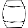 Fass handgezeichnet