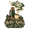 Heißer Kaffee, kalte Berge